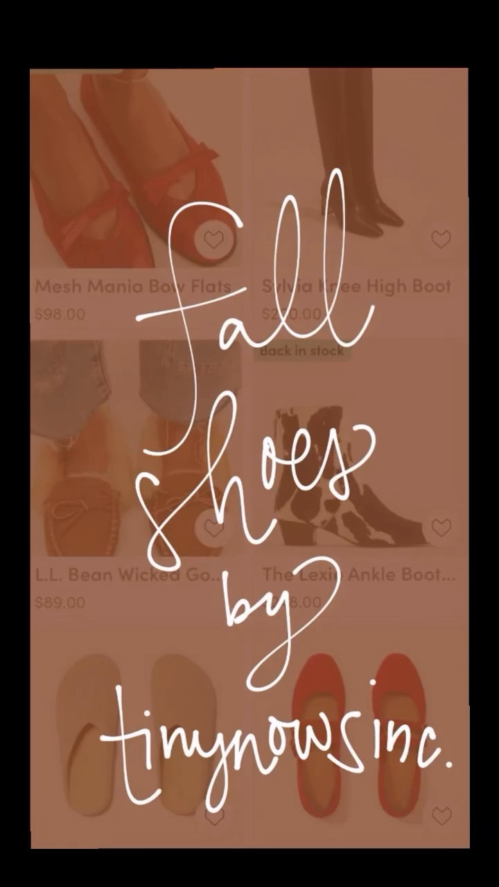 boots with buckles, leopard variations, knee highs, clogs, ballet flats, moccasins, fur filled shoes….just a few fall shoes ✨#tinynowsinc

comment SHOP below to receive a DM with the link to these! ⬇ https://liketk.it/5mwDQ