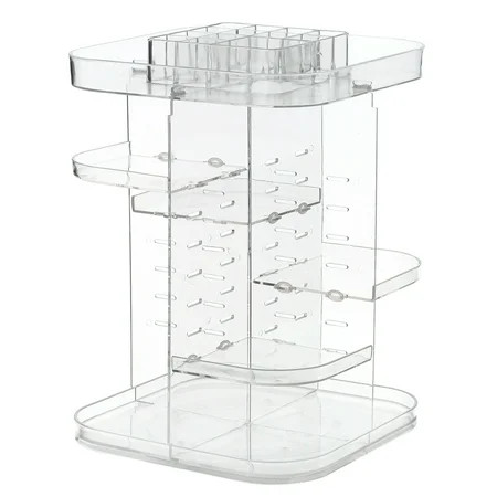 Makeup Organizer 360 Degree Rotation Multi-Functional Cosmetic Display Case Storage Box DIY Adjustab | Walmart (US)