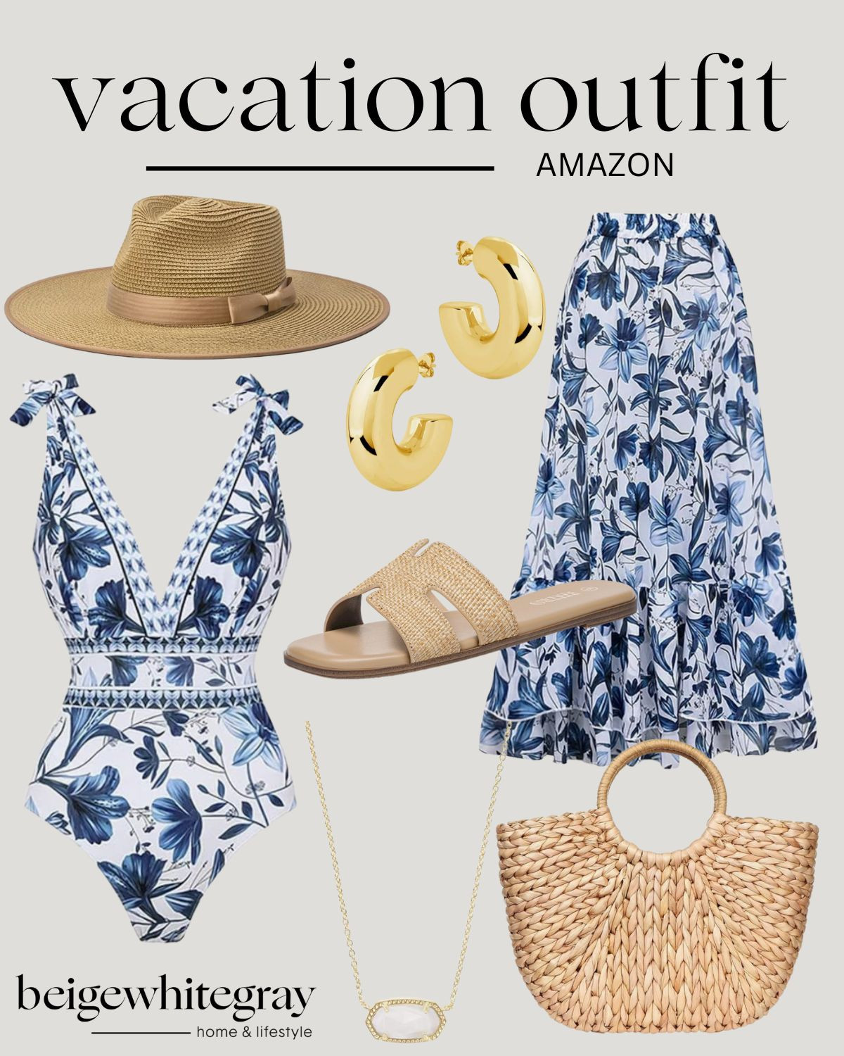 Vacation outfit from Amazon! 

Amazon fashion, Amazon style, sun hat, beach hat, one piece swimsuit, skirt, gold earrings, flip flops, summer sandals, summer shoes, purse, beach purse, beach bag, necklace, gold necklace 

 

#LTKSeasonal #LTKFindsUnder100 #LTKStyleTip