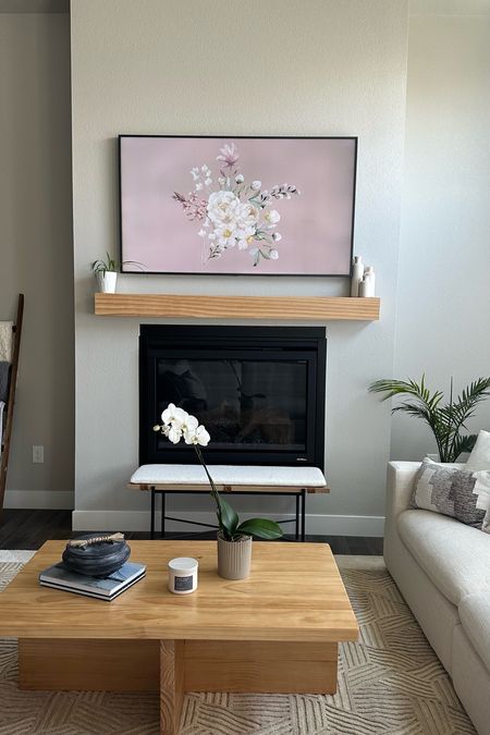 Linking my living room decor. Love this spring frame tv art!

#LTKfindsunder50 #LTKstyletip #LTKhome