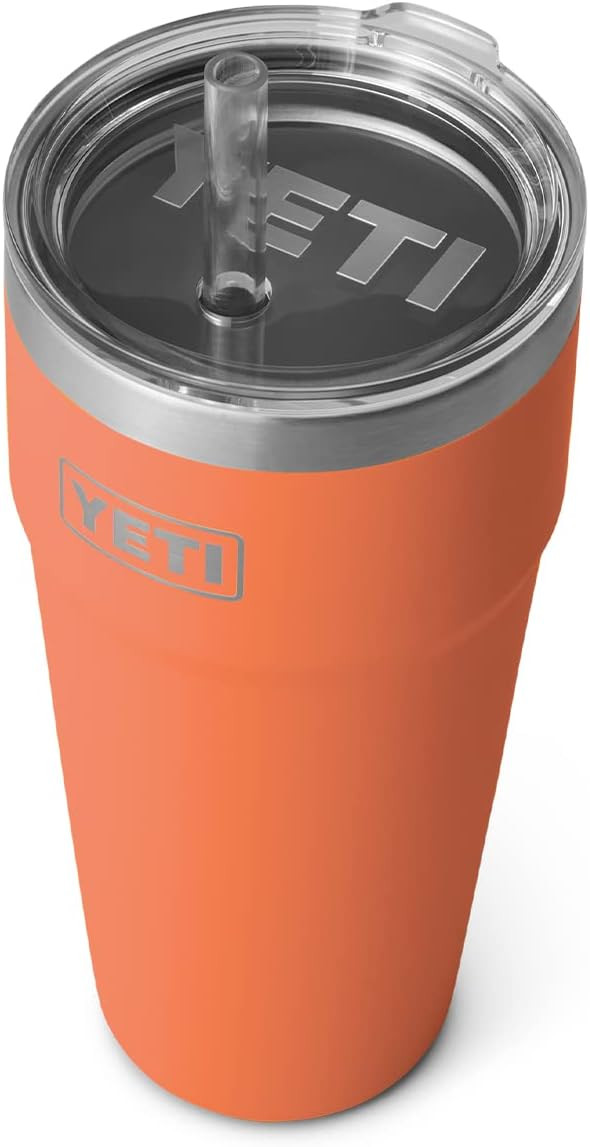 YETI Rambler 26 oz Straw Cup, Vacuum Insulated, Stainless Steel with Straw Lid, High Desert Clay | Amazon (US)