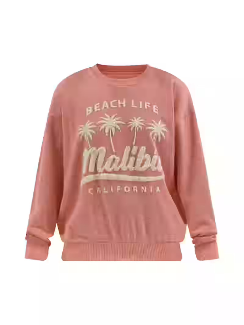 No Boundaries Oversized Graphic Crewneck Sweatshirt, Women's | Walmart (US)