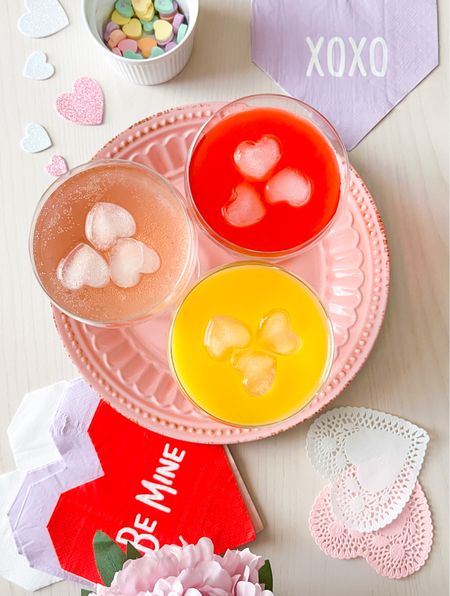 Elegant coupe glasses and festive heart shaped ice cubes elevate any Valentine drink or mocktail!  Cheers! 




Valentine’s Day , mocktail, coupe glasses , heart shaped , ice cube tray 




#LTKSeasonal #LTKunder50 #LTKhome