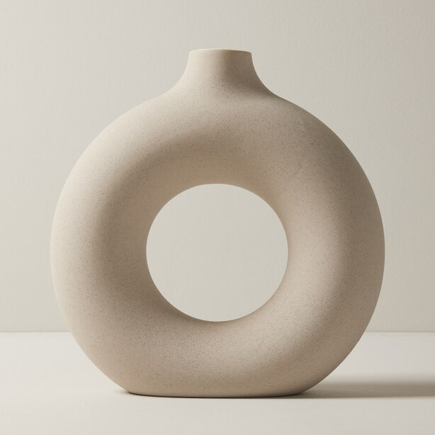 LARGE DONUT VASE, NATURAL | Indigo (CA)