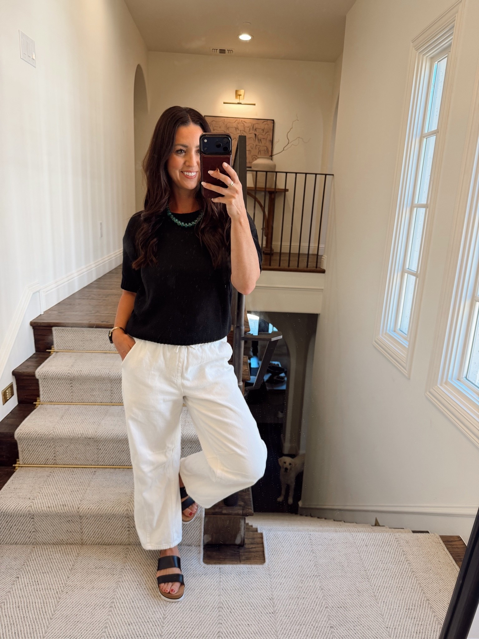 Early fall Amazon outfit! Sweater tee is $19! Great inbetween seasonal outfit.
