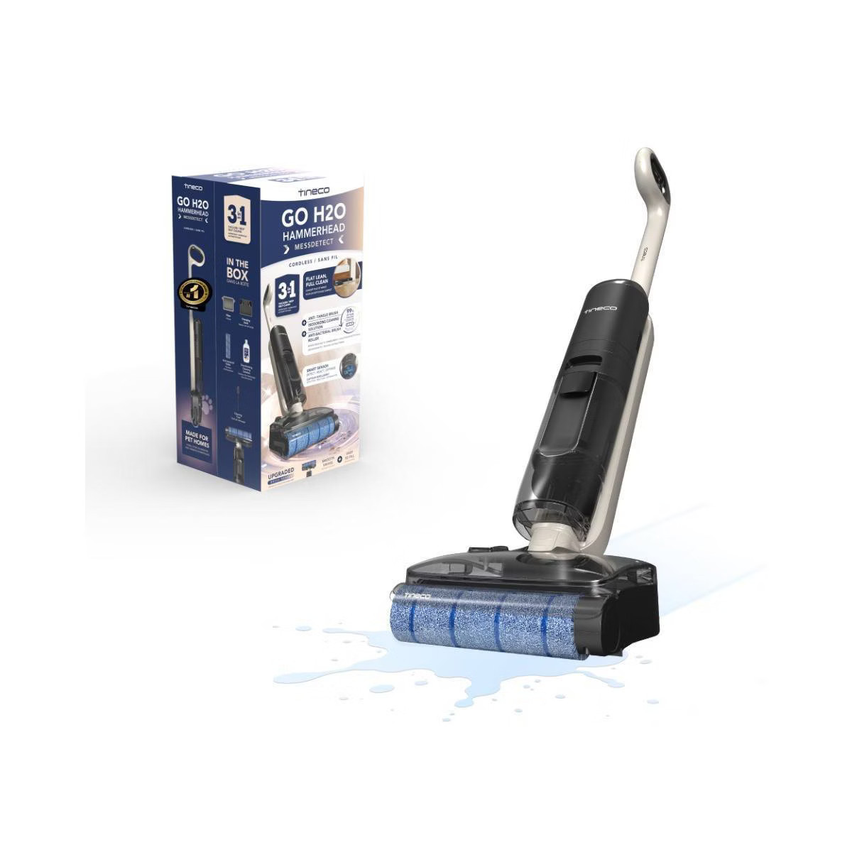 Tineco GO HammerHead MessDetect Cordless Wet/Dry Mop & Vacuum with ZeroTangle and Lay Flat Techno... | Target