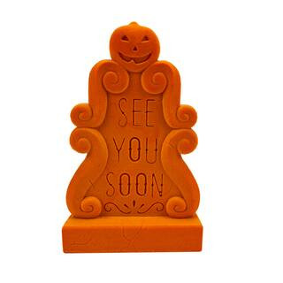 10" Orange Flocked Tombstone Tabletop Décor by Ashland® | Michaels Stores