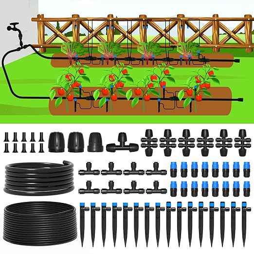 MIXC 230FT Drip Irrigation System,Quick Connect Garden Watering System Automatic Sprinkler System... | Amazon (US)