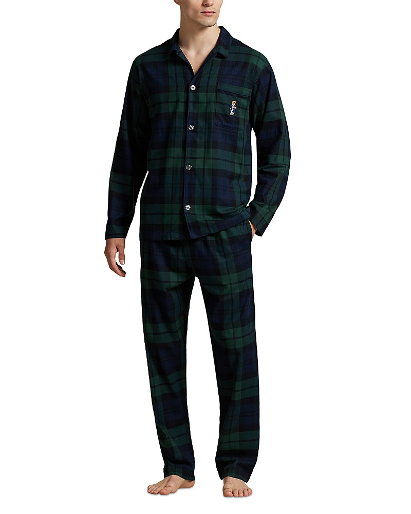 Polo Ralph Lauren Morning Robe Bear Plaid Pajama Set | Bloomingdale's (US)
