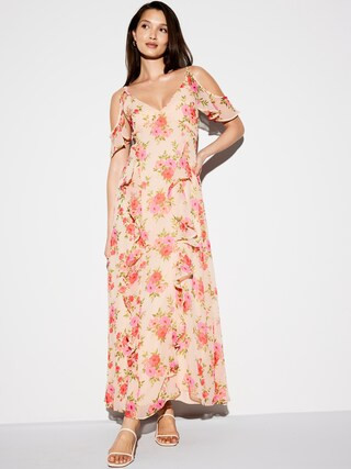 The Occasion by Old Navy Off-Shoulder Ruffle Chiffon Maxi Dress | Old Navy (CA)