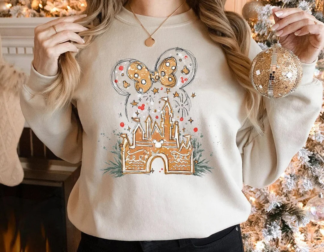 Disney Gingerbread Castle Shirtdisney Christmas Family - Etsy | Etsy (US)