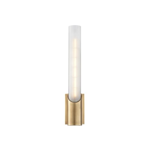 Hudson Valley Pylon 1-Light Wall Sconce Aged Brass | Gracious Style