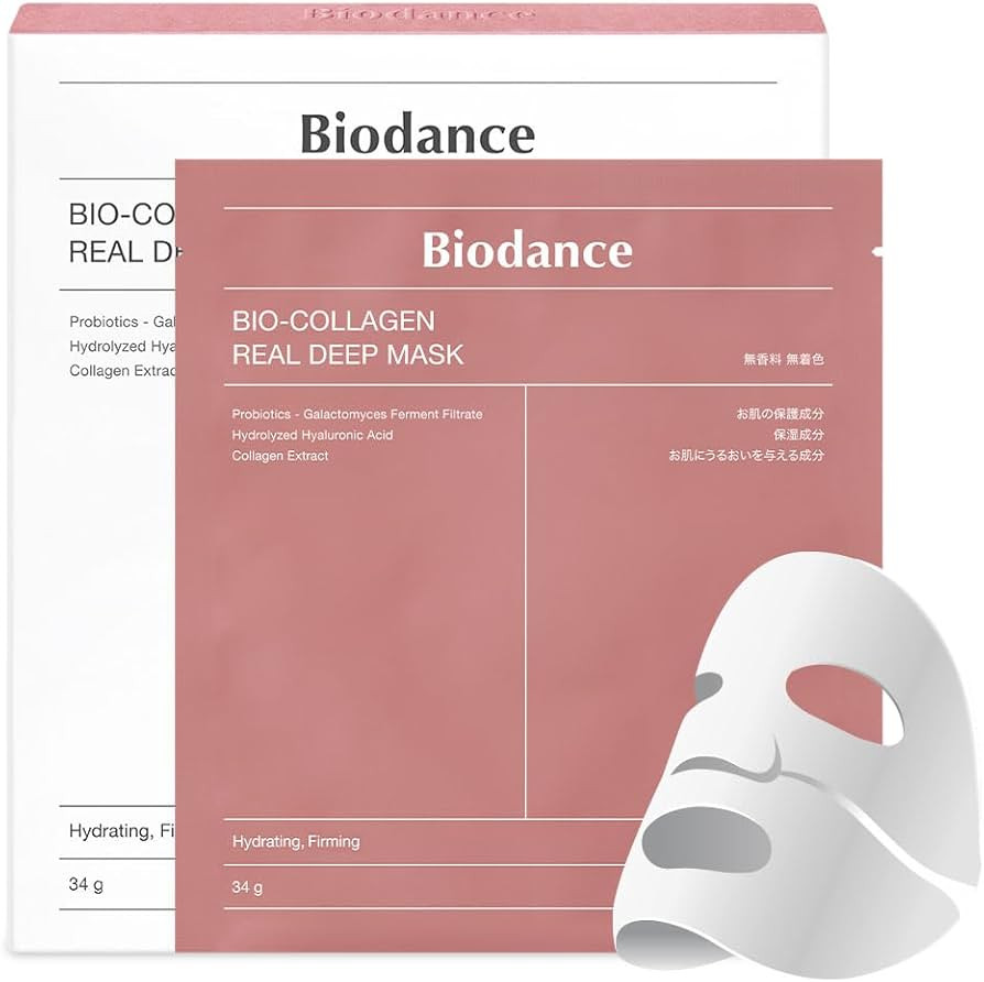 BIODANCE Bio-Collagen Real Deep Mask, Hydrating Overnight Hydrogel Mask, Pore Minimizing, Elastic... | Amazon (US)