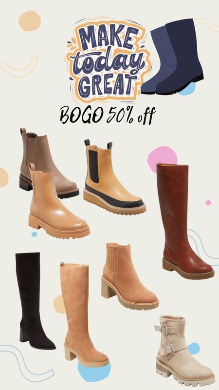 Stock up for shoes this fall with targets buy one get one 50% off sale. Many of their shoes are applicable for the sale but I rounded up my favorite fall boots from target! Almost all of them are $40 or under!! 

#LTKSeasonal #LTKGiftGuide #LTKunder50
