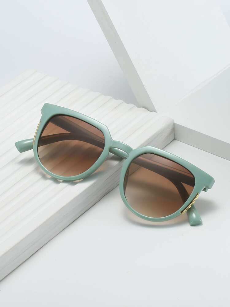 Geometric Frame Cat Eye Sunglasses | SHEIN