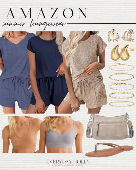 Summer Loungewear 

I own each of these matching sets - size small! 

Summer outfit  summer outfit inspo  loungewear  loungewear set  matching set  gold accessories  crossbody bag  undergarments  sandals  EverydayHolly

#LTKSeasonal #LTKstyletip #LTKfindsunder50