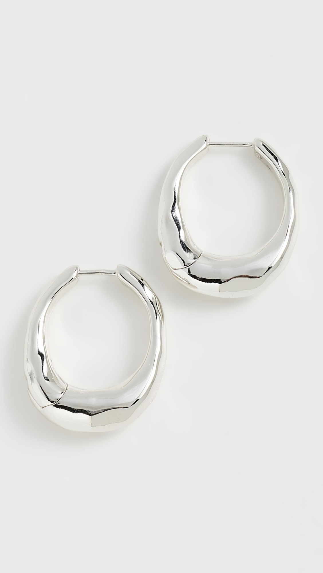 Hammered Organic Medium Hoops | Shopbop