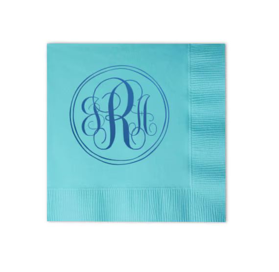 wedding napkins, monogrammed napkins, cocktail napkins, reception napkins, personalized napkins, ... | Etsy (US)