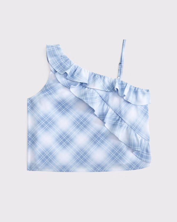 girls asymmetrical ruffle set top | girls tops | Abercrombie.com | Abercrombie & Fitch (US)