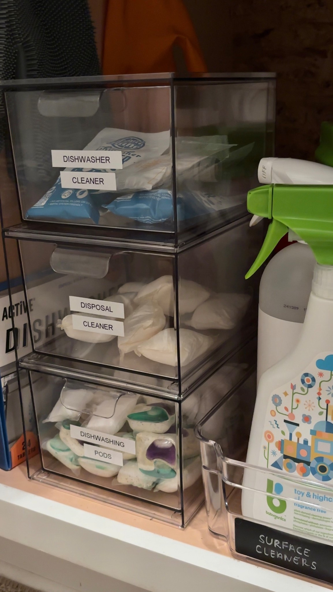 organizing under my kitchen sink!

#LTKHome #LTKWatchNow #LTKFindsUnder50