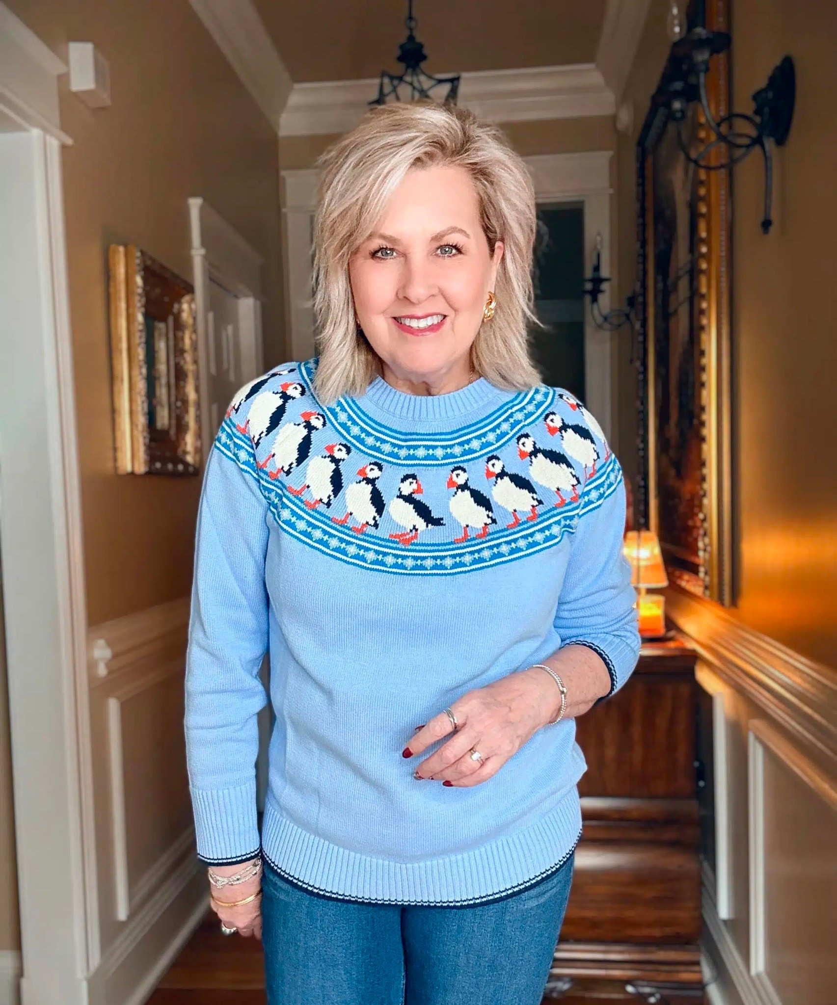 This sweater is a great option because it’s festive, but can be worn all Winter! There are 3 other sweater prints to choose from. 

#LTKSeasonal #LTKHoliday #LTKOver40
