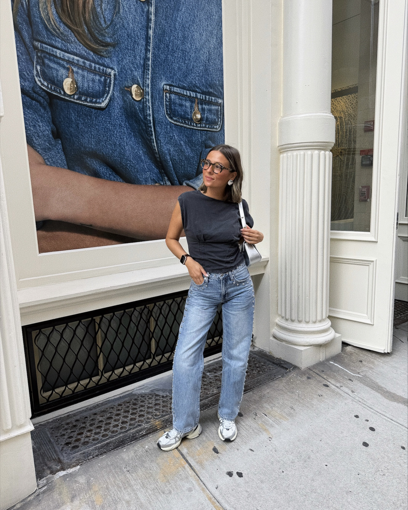 Top is rented from nuuly! It’s the brand pilcro from Anthropologie and it’s the corset seam tee. I’m wearing XS!
Jeans are also rented from nuuly but I will be buying and recommend buying through Nuuly if you’re already subscribed bc they come out to be $120 that way. I sized up to a 25!

#LTKFindsUnder100 #LTKStyleTip #LTKNYFW