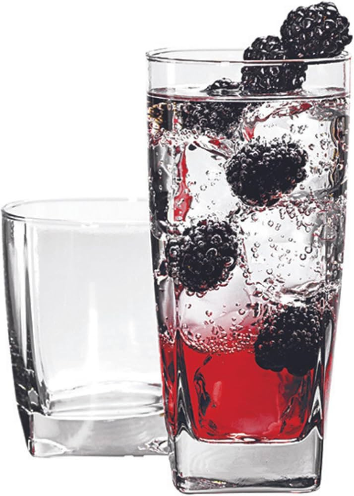 Anchor Hocking Rio Small and Large Drinking Glasses, Set of 16, Clear, 80850L13 | Amazon (US)