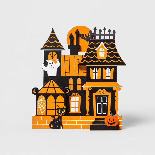 Mini Mantel Wood Haunted House Halloween Decorative Prop - Hyde & EEK! Boutique™ | Target