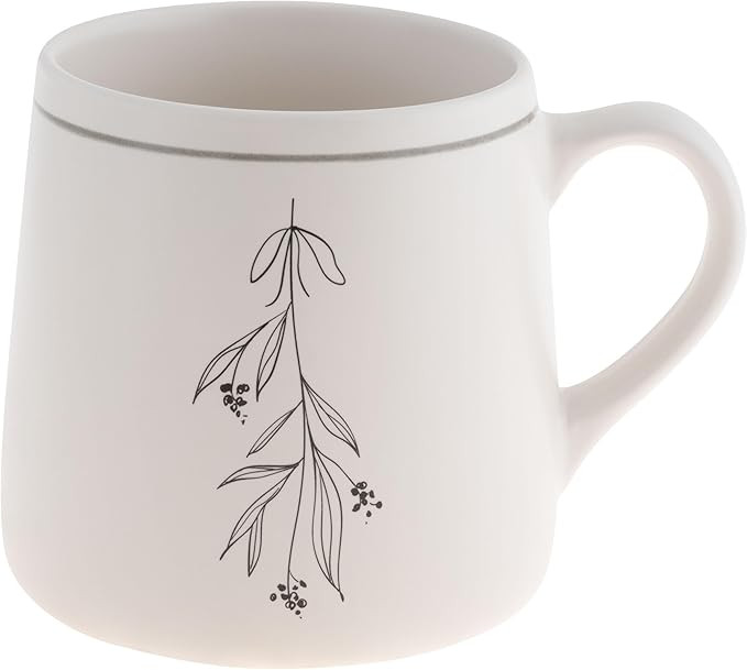 Karma Gifts, Winter White Mug, Mistletoe, 18 OZ | Amazon (US)