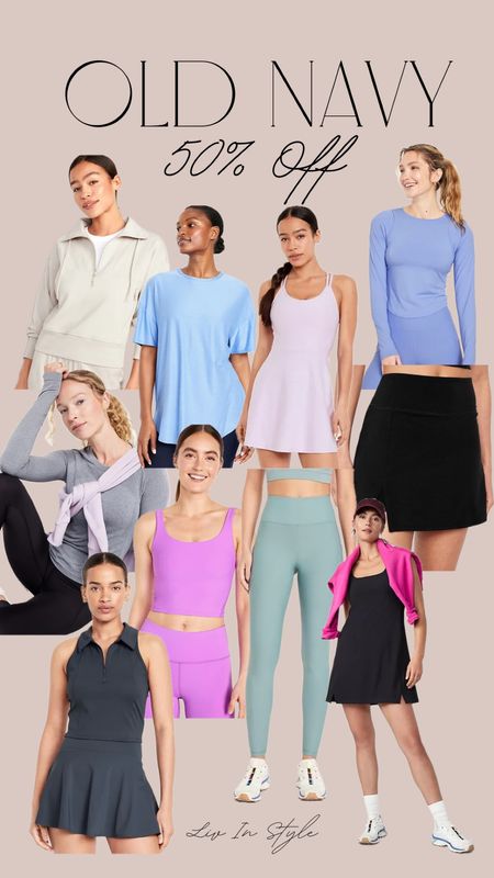 Old Navy has 50% off everything including some of my favorite activewear pieces. They come in petite, regular and tall sizes. Perfect timing for travel outfits and spring activities!

#LTKfitness #LTKfindsunder50 #LTKsalealert