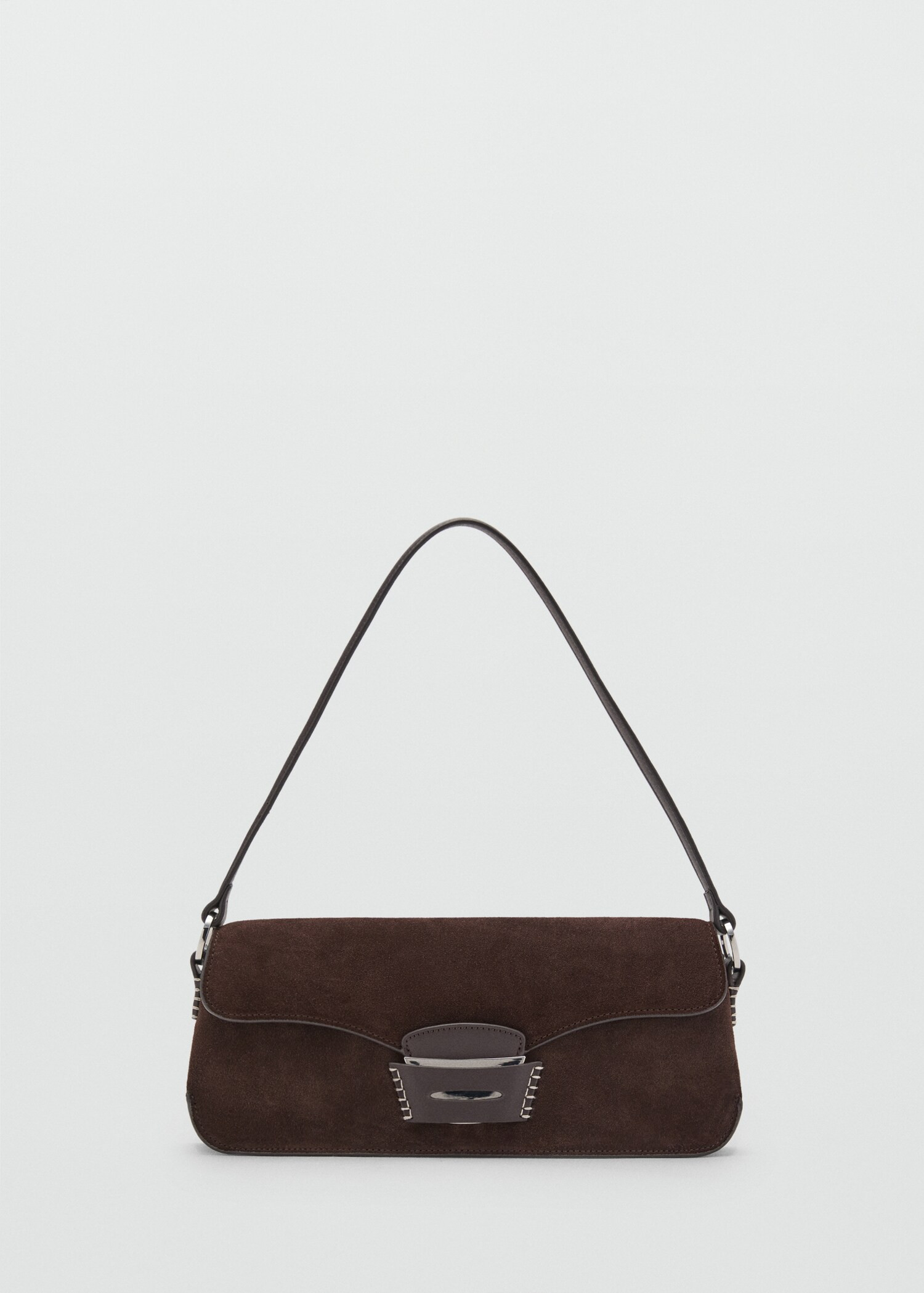 Suede shoulder bag | MANGO (UK)
