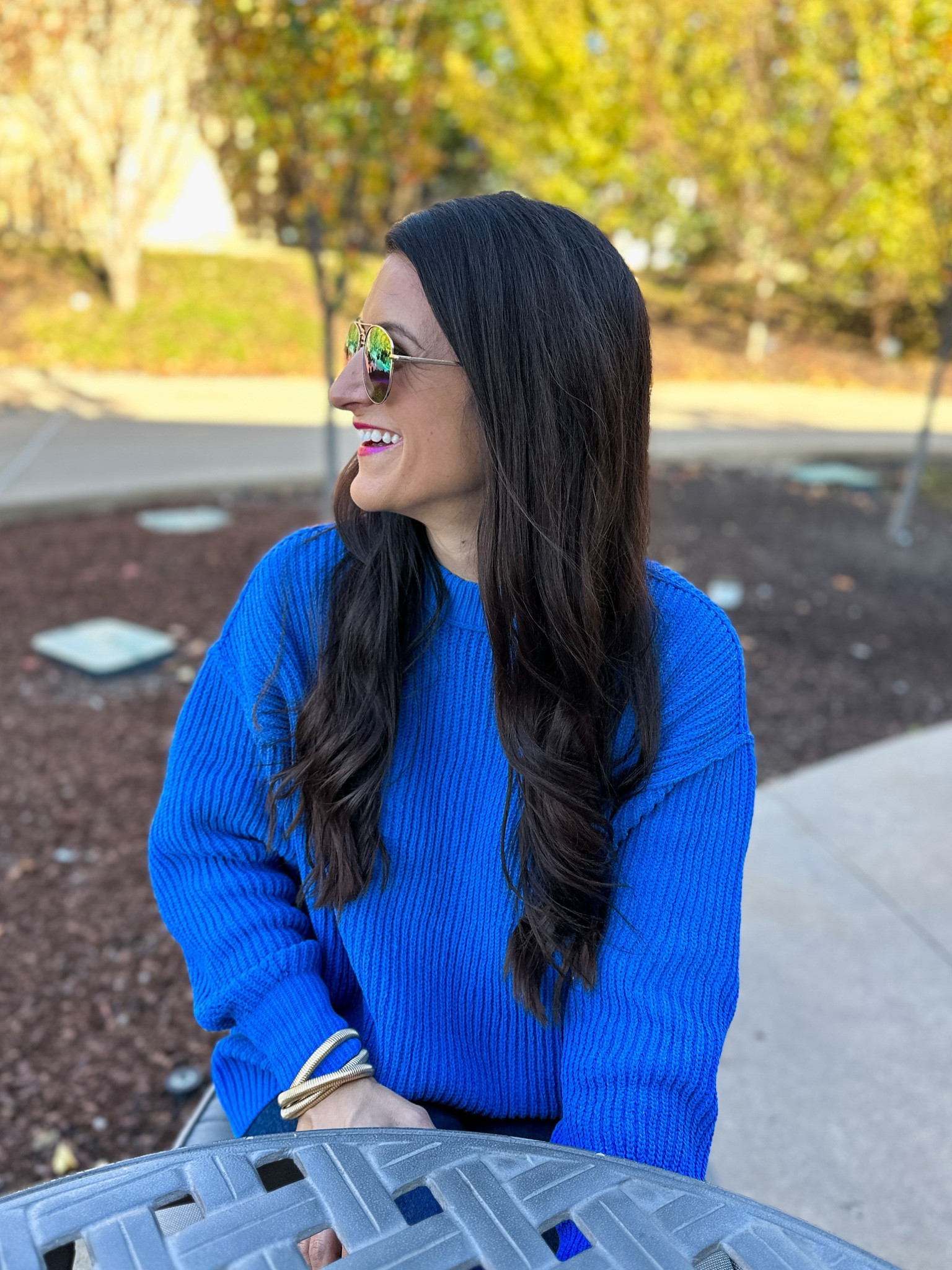 American Eagle Aerie Sweater! On sale for $25

Gold bangle bracelet 

Search: Aerie Beyond Chenille Sweater
