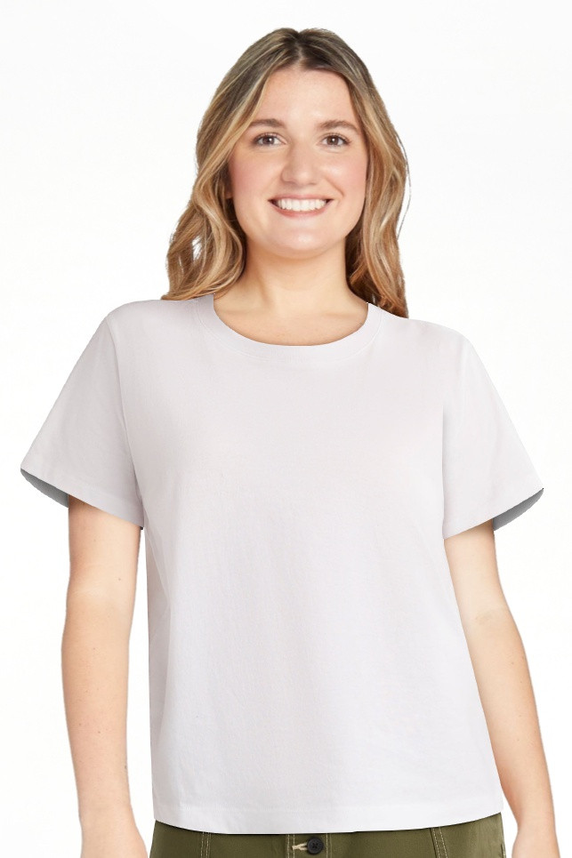 Free Assembly Women's and Women's Plus Cotton Cropped Boxy Tee with Short Sleeves, Sizes XS-4X | Walmart (US)