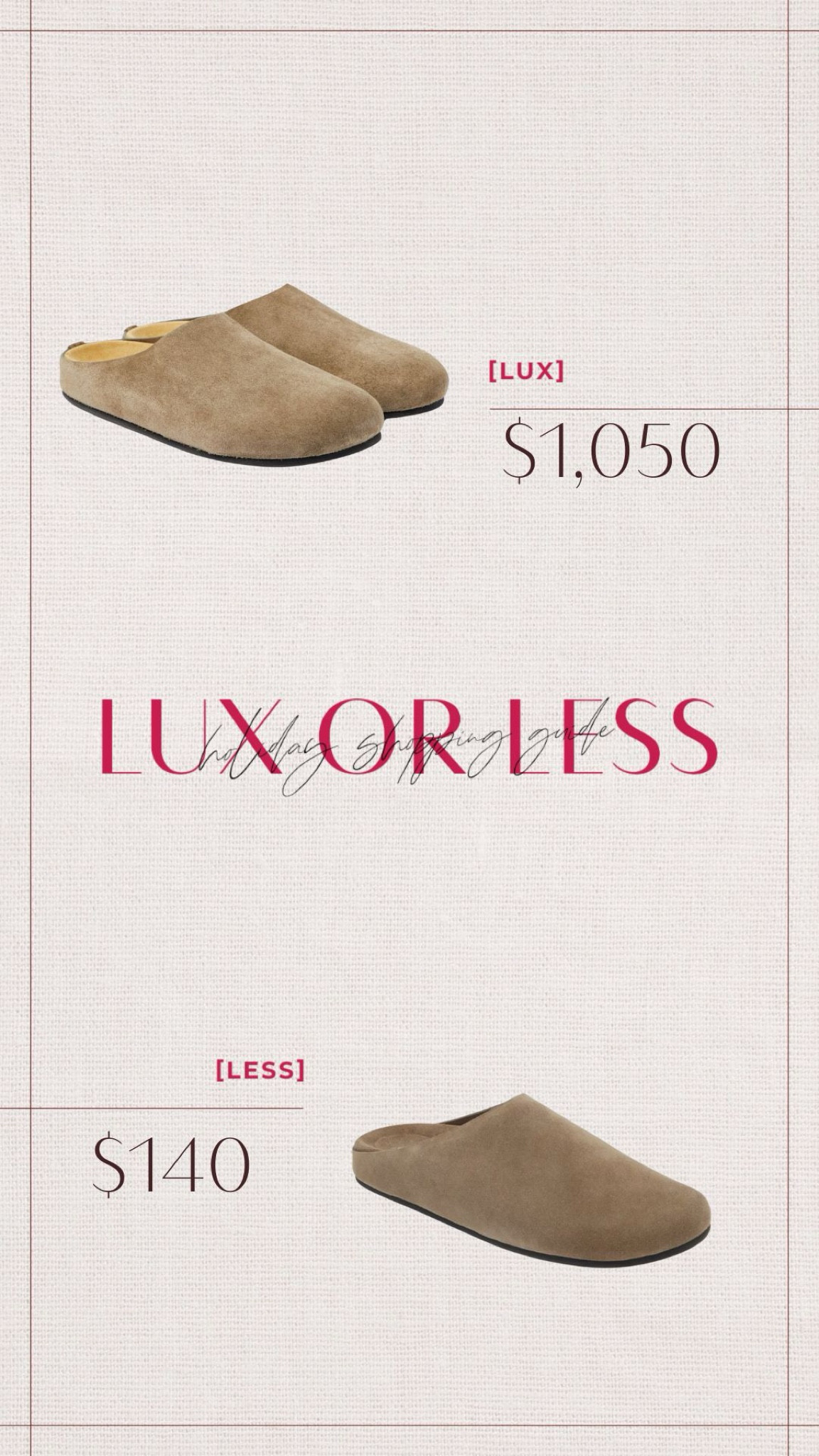 This week’s Luxe or Less: Clogs 

#LTKHoliday #LTKStyleTip #LTKSeasonal