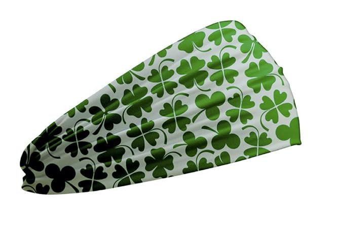 Shimmer Anna Shine Ultimate Sports Sweat Wicking Headband (St. Patricks Green Clover) | Amazon (US)