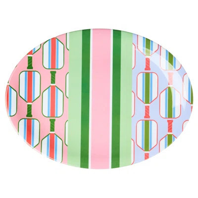 Pickle Ball Melamine Oval Platter | Wayfair North America