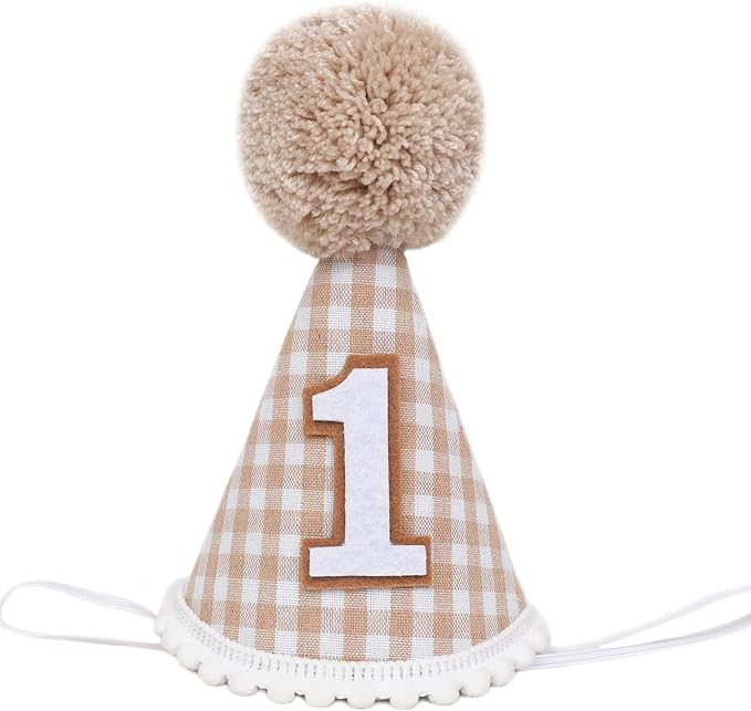 Hat - Boho 1st Birthday Hat, Neutral 1st Birthday Decoration, Cake Smash Props, for Boys and Girl... | Amazon (US)