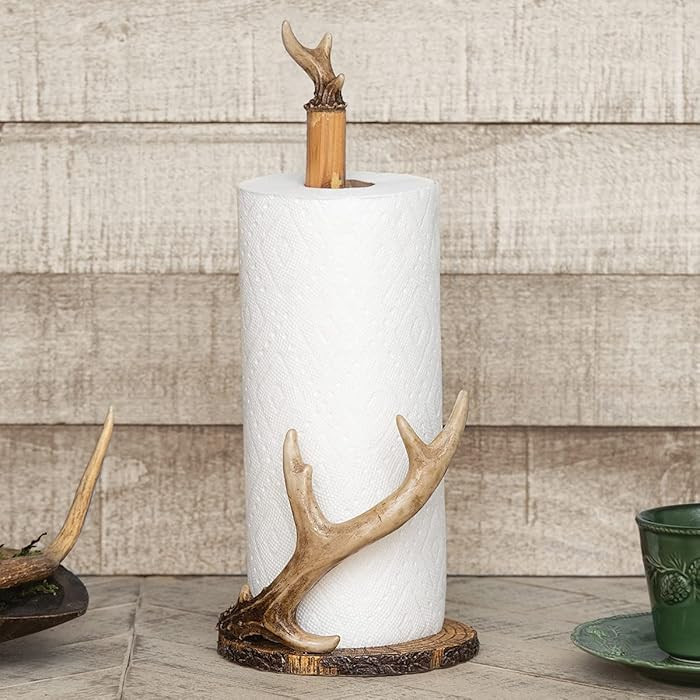 BLACK FOREST DECOR - Antler Ridge Paper Towel Holder - Vintage Rustic Kitchen Décor - 15.5" x 6.... | Amazon (US)