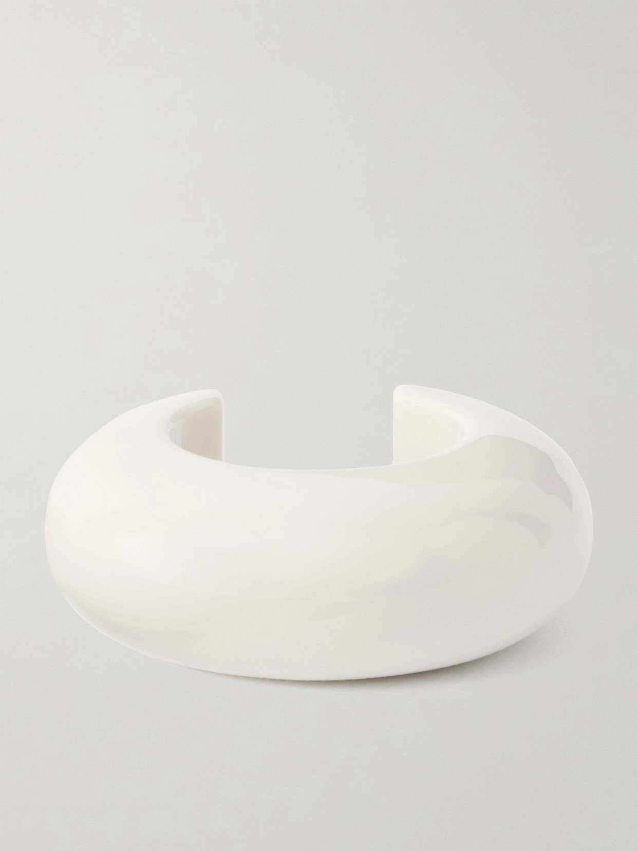 Lizzie Fortunato - Arc Resin Cuff - White | NET-A-PORTER (US)