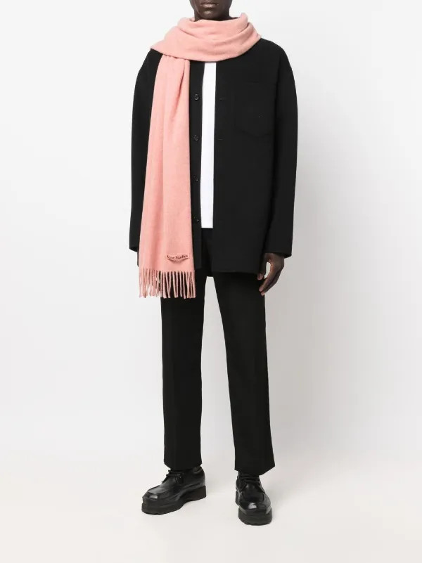 Acne Studios Schal Mit Fransen | Rosa | FARFETCH DE | Farfetch Global