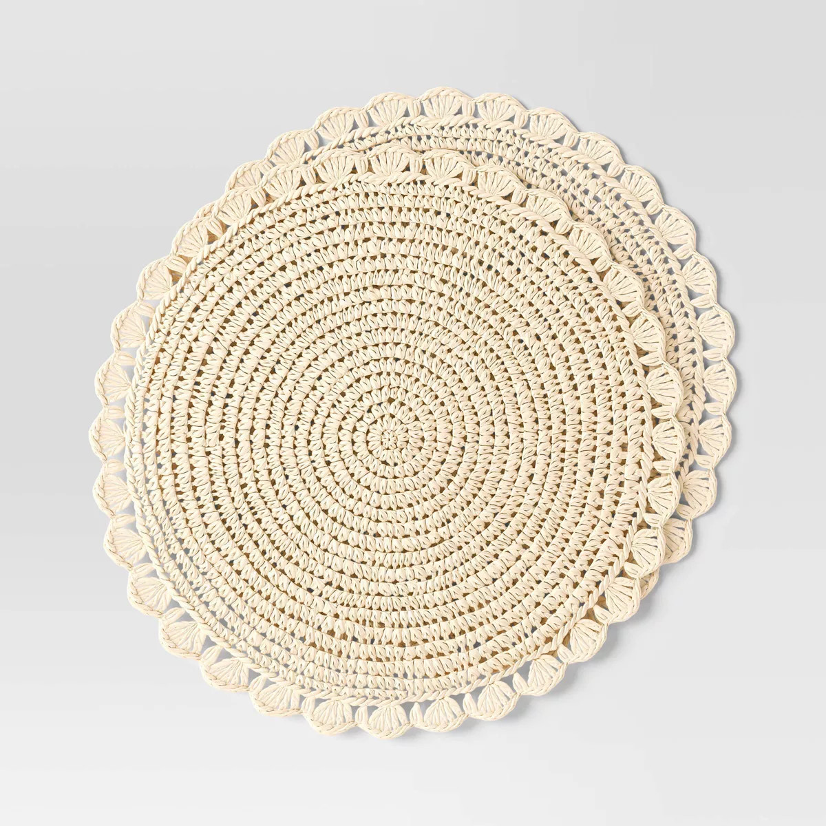 2pk Paper Charger Scallop - Threshold™ | Target