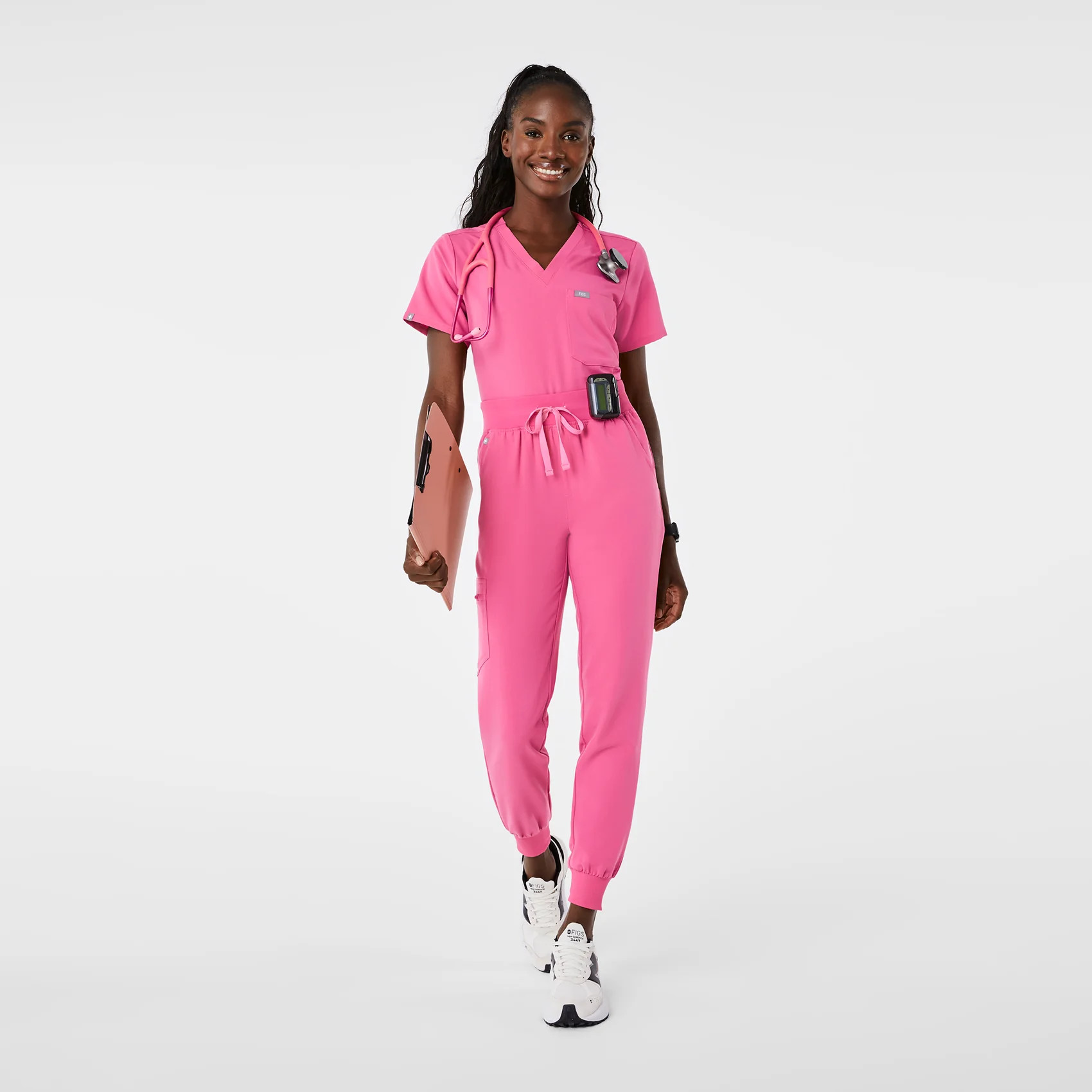 Women’s High Waisted Zamora Jogger Scrub Pants™ - F*ing Pink · FIGS | FIGS