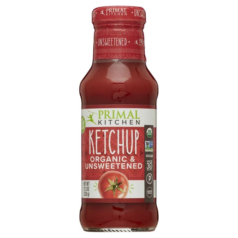 Primal Kitchen Organic and Unsweetened Ketchup 11.3 oz | Walmart (US)
