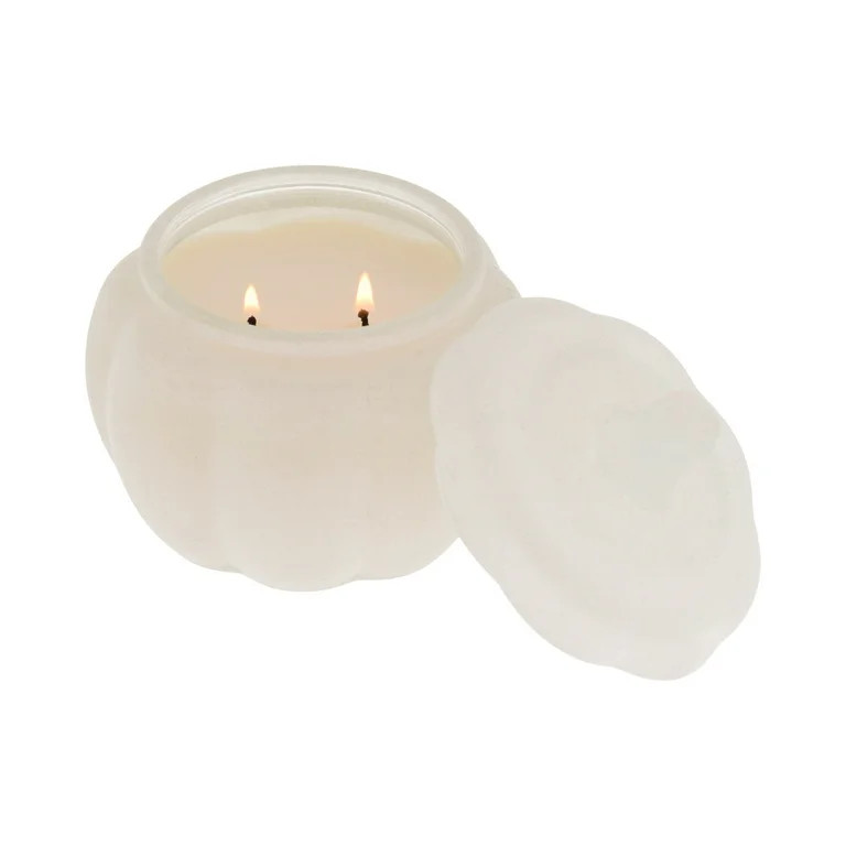 Better Homes & Gardens Salted Coconut Mahogany Scented 2-Wick 10oz (284.3 g) Medium Flocked Pumpk... | Walmart (US)