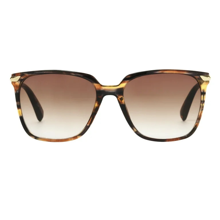 Foster Grant Women's Square Fashion Sunglasses Brown | Walmart (US)