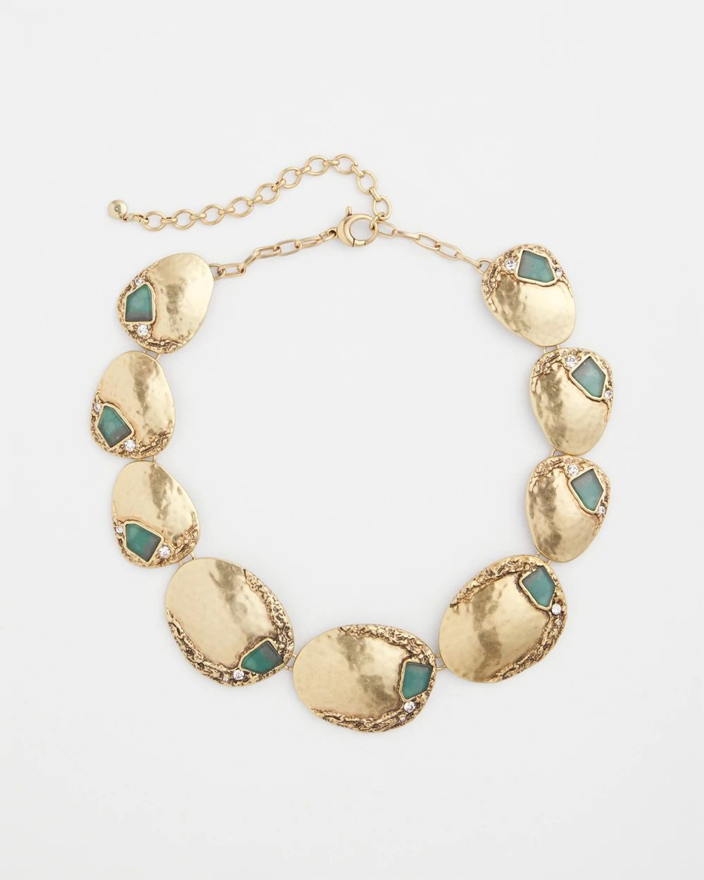 Aqua & Gold Collar Necklace | Chico's