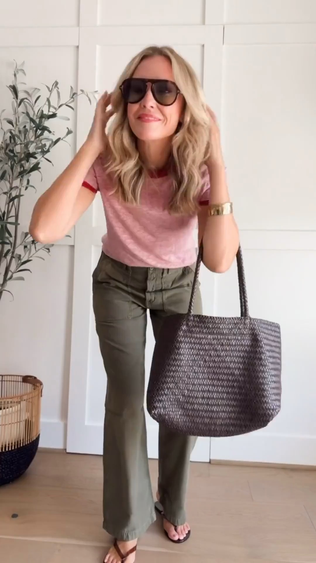 These utility pants are such a good fall staple, especially with a bold pop of red. The relaxed fit makes them comfortable for everyday, while the color gives the outfit a little more personality. Pants fit true to size and I’m wearing a medium in the top.

utility pants, red top, fall outfit, casual fall outfit, everyday pants, relaxed pants, transitional fall style, tall girl outfit, women’s fall fashion, fall color combination, casual fall style, HauteandHumid

#LTKTall #LTKOver40 #LTKootd