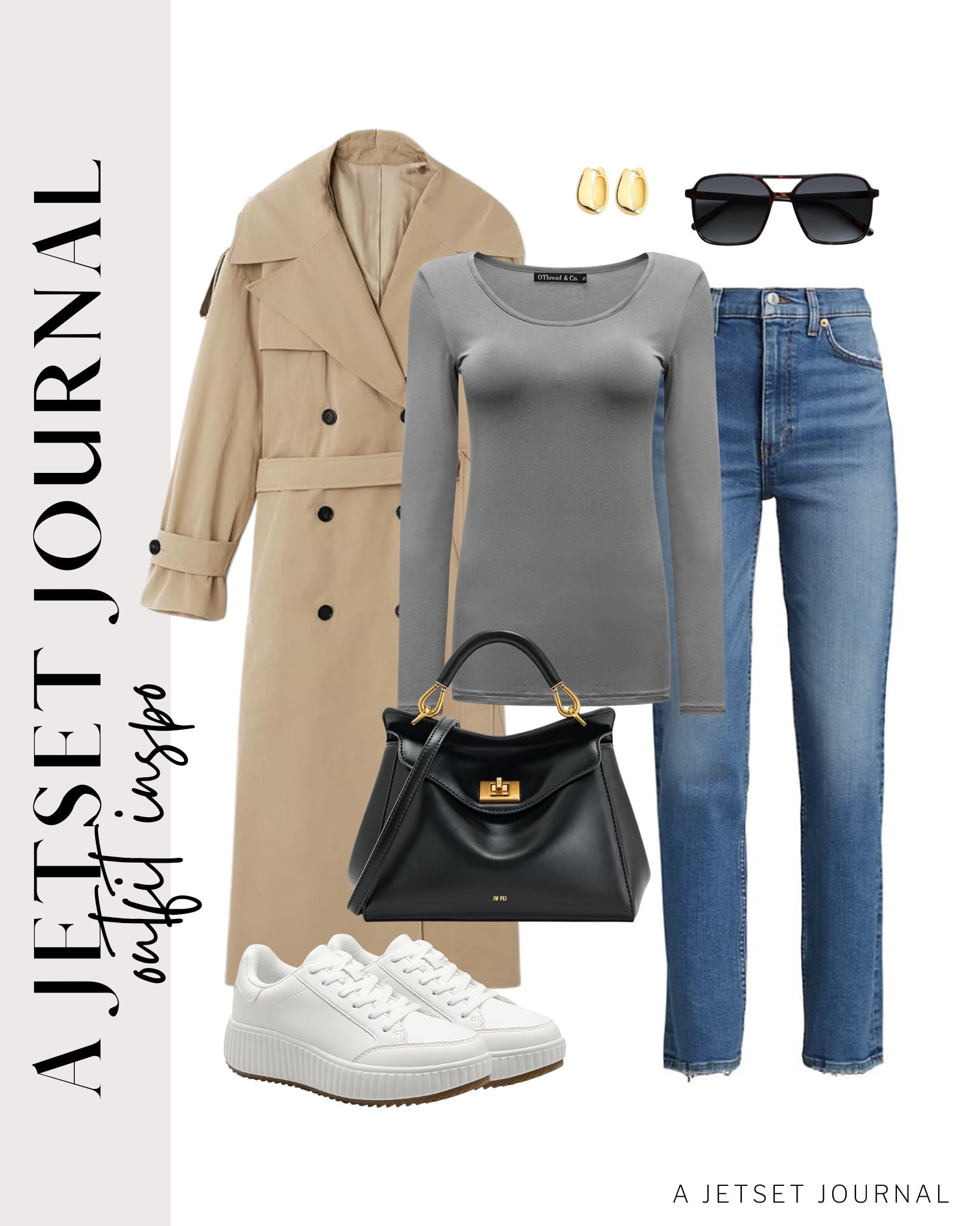An overcoat makes a great transitional outfit! Perfect for upgrading a basic shirt and denim jeans look!

casual outfit idea, everyday fashion, mom outfit ideas, ways to style, chunky hoop earrings, trendy look, amazon fashion, spring style, stylish purse, cute sunglasses, affordable look

#LTKStyleTip #LTKSeasonal #LTKU