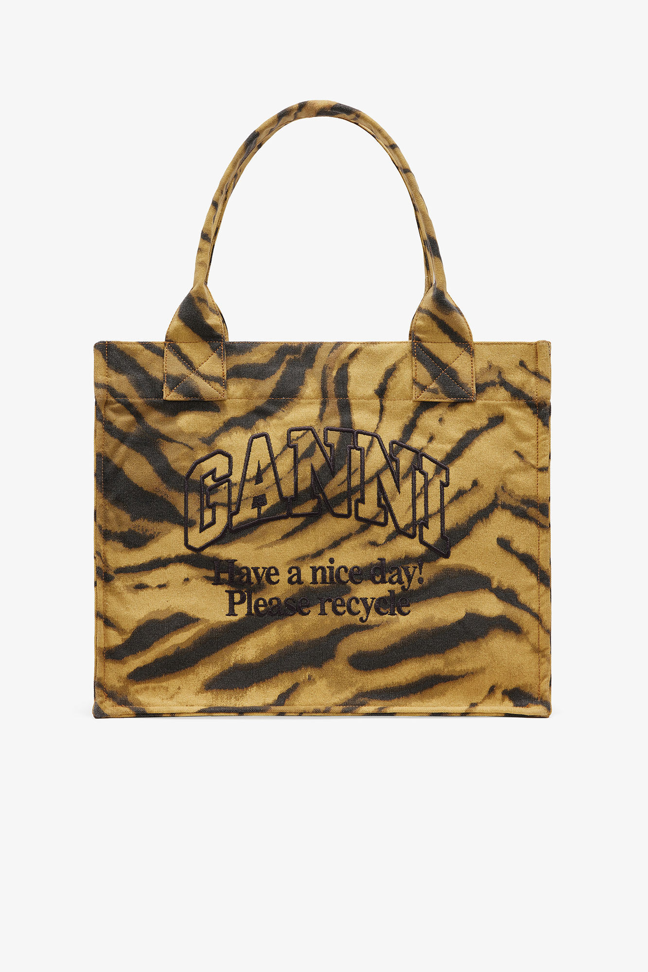 Zebra Print Large Tote | Ganni
