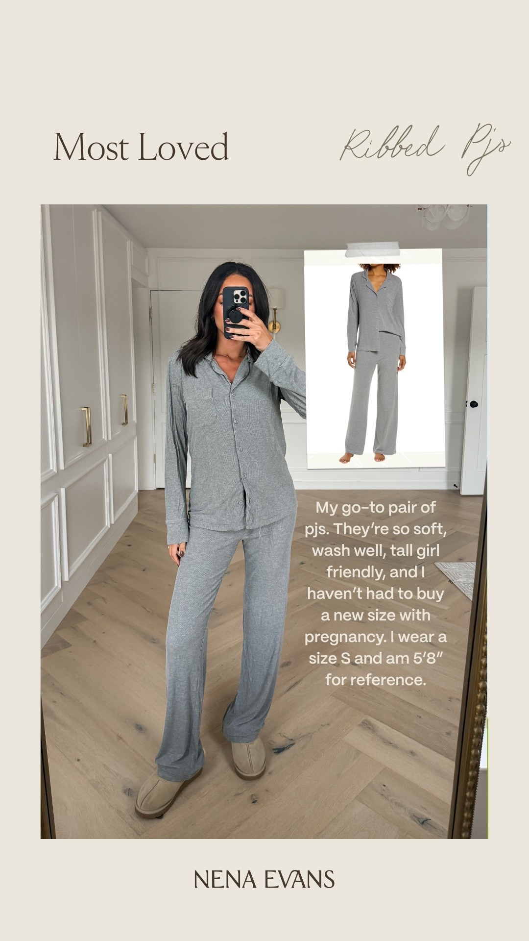 My favorite pjs!! They’re so soft, wash well and hold shape, tall girl friendly, and I haven’t had to buy a new size with pregnancy 🙌🏽 Loungewear Skims pjs Matching pajamas Comfy outfit

#LTKFindsUnder100 #LTKSeasonal #LTKBump